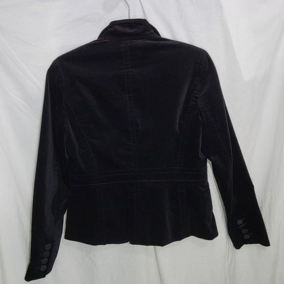 Talbots Women's Modern Velveteen Blazer Black Size 4 NWOT office dressy capsule - Picture 6 of 12
